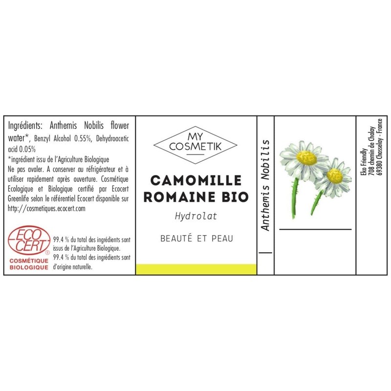 Hydrolat Roman Chamomile Organic Cosmetics MY COSMETIK 100 ml