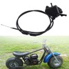 LAXEEM 7/8'' 22mm Metal Thumb Throttle Cable Accelerator Handle Assembly