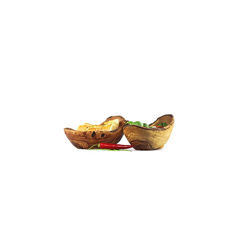 Rustic Olive Wood Bowl 14 - 18 cm
