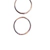 13MM Sterling Silver Round Hoop Earrings for Women Ladies Girls