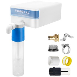 Yoniccal Pool Filler Automatic Pool Fill Water Leveler auto Filler Water Level Control (White-Blue)