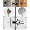12PCS Cabinet Hinge Repair Plate - Stainless Steel Kitchen Cabinet