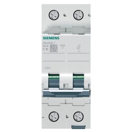 Siemens 5SL6516-7 Circuit Breaker 230V 6KA, 1+N-Pole, C, 16A, White