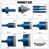 Diamond Hole Saw Kit Triangle Shank Diamond Core Drill Bit
