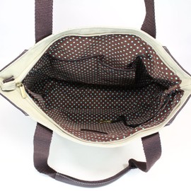 Chala Safari - Tote Bag - Detachable Charm / Keychain - Safari Bird, Sand, Canvas Tote