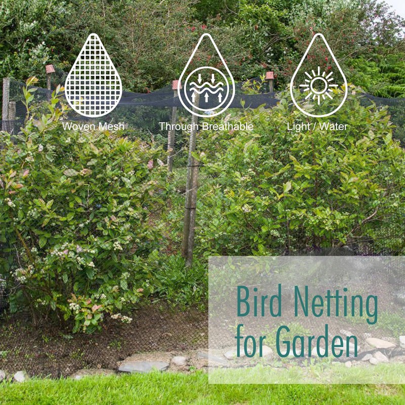 Bird Netting for Garden, Fetanten 26 x 50 FT Netting