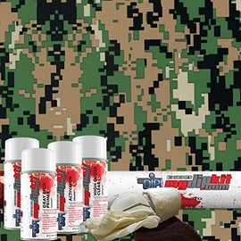 Tan Green Black Digital Camo Hydrographics Kit MyDipKit - MC-811 - My Dip Kit