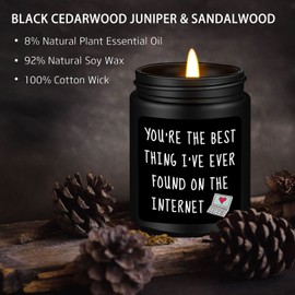 Homsolver Valentines Day Gifts for Him, Birthday Gifts for Men, Funny Romantic Anniversary Valentines Day Gifts for Boyfriend, Husband, Best Friends, Male, Dad, Candles Gifts for Him