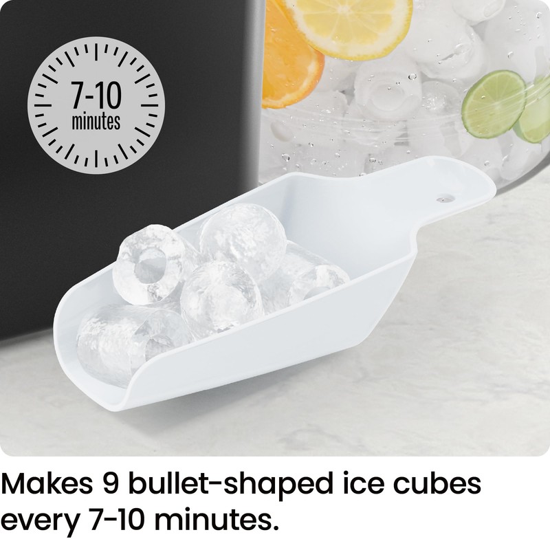 Iceman Dual-Size Ice Maker Countertop - Portable Ice Machine, Large