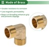 HEROFFIX Brass Pipe Fittings 3/4" Male External Thread Elbow 1.73"