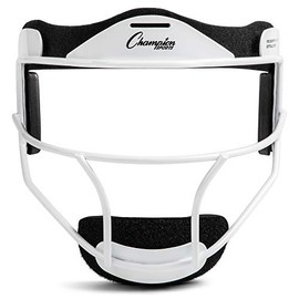 Champion Sports Máscara facial de sóftbol de acero – Máscara de Fielder duradera para jóvenes y adultos, varios colores para práctica y juegos