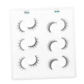 Baluue 6pairs Natural Look False Eyelashes for Girls Comfortable Makeup Lashes for Daily Use and Lightweight Design for Parties Dates and Weddings