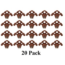 Plastic Roof Ice Guard Snow Guard Snow Stops for Standing Seam Metal Roofing - Multi-Color/Multi-Pack Listing (20, Bronze)