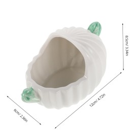 Abaodam Hamster Ceramic Sand Bathtub Playful Cactus Shaped Pet Bath Container for Dust Bathing Easy to Clean Sturdy Ceramic Design for Hamsters Hygiene and Fun Activities