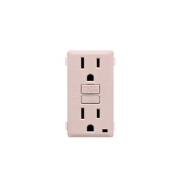 Leviton RKG15-FP Renu 15-Amp Tamper Resistant GFCI Color Change Kit Face Cover, Fresh Pink Lemonade