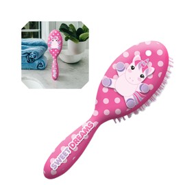 Sweet Dreams Kids Detangling Hair Brush, Gentle Bristles for Tangle-free Hair, 22cm Pink Oval Smooth and Painless Brush, Good for All Hair Types 3+ Years