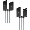FMhotu 4x4 Concrete Post Base(2 PCS), Deck Post Base Holder