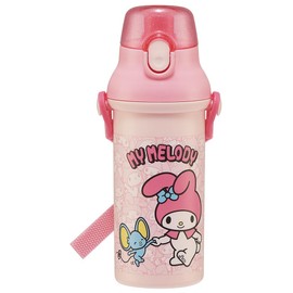 Skater PSB5SANAG-A My Melody Sanrio Water Bottle, 16.9 fl oz (480 ml), For Kids, Antibacterial, Plastic, Child-Friendly, Lightweight, Made in Japan