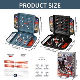 ZITUZY Sea Battle Game, Battleship Classic, Board Game, Board Game, Ships Countersink Board Game, Board Games for Two Players, Sea Battle Toy for Parent-Child Interaction