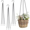YSYONM Hanging Baskets Chains 16Inch Plant Hanging Chains 3 Leads