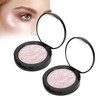 2PCS Highlighting Powder Face Natural Brightening Highlight Makeup Cosmetic Blush