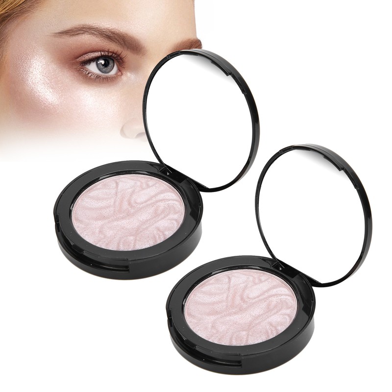 2PCS Highlighting Powder Face Natural Brightening Highlight Makeup Cosmetic Blush