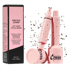 Faux Freckle Stamp, Natural-Looking Fake Freckles Pen Marker, 5-Point Freckle Foundation Sitck, Waterproof Longlasting Quick Dry, Create a Sunkissed Makeup (Medium)