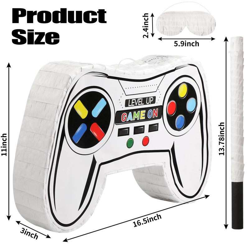 Video Game Controller Piñata Bundle Fiesta Gaming Controller Piñata Set