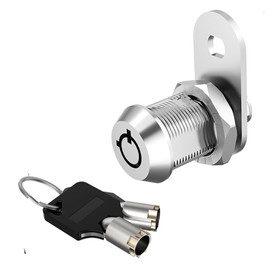 inBovoga 1 Pack Cabinet Locks with Keys, 5/8" Cam Lock, RV Compartment Storage Locks RV Locks for Storage Door Drawer Tool Box Tubular Lock, Zinc Alloy