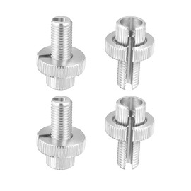 X AUTOHAUX 4pcs M10 Bike Motorcycle Brake Clutch Lever Cable Screws Silver Tone