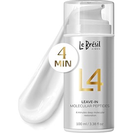 Leave-In L4 Molecular Peptides Hair Mask - Repairs Dry or Damaged Hair - Deep Molecular Restoration In 4 minutes - 100ml / 3.38 Fl Oz