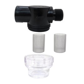 HaeKap New Water Pump Strainer Filter Set Include Twist On Pipe Strainer and Extra 50 Mesh Stainless Steel Filter Screen, RV Replacement 1/2 Sediment Filter Compatible with Shurflo Pumps