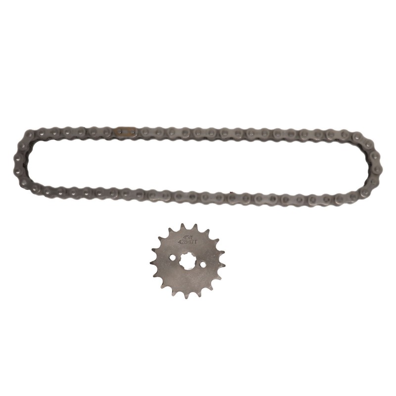 428 17T 17mm Sprocket 428 Drive Chain 60 Links Kit