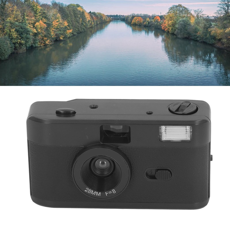 35MM Film Camera Reusable Lightweight Vintage Camera Built in Flash