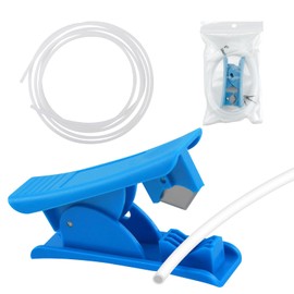 White Bowden Teflon Tubing PTFE Tube 2.5mm ID×4mm OD, Length 2m(6.5ft) for Direct Drive Extruder for Bambulab AMS X1/ X1C/ P1P/ P1S/ A1/ A1 Mini, Prusa MMU3 / K1 Max Ender 3 V3, with Tubing Cutter