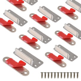 Mousike Double Magnetic Door Catch，60lb Stainless Steel Cabinet Door Magnets with Strong Magnetic for Kitchen Cupboard Wardrobe Closet Cabinet Door Drawer Latch (8Pack)