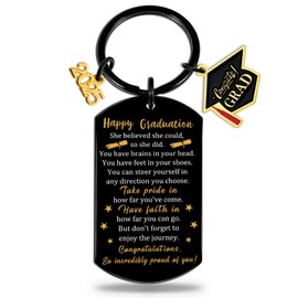 OEHEDOU 2025 Graduation Gifts For Him Men Boys 2025 Graduation Keychain Graduation Gifts For Him Senior Students Graduates High School College Graduation Gifts 2025 Graduation Party Favors