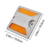 POPETPOP 2pcs Reflective Driveway Markers Aluminum Roadside Emergency Reflectors for