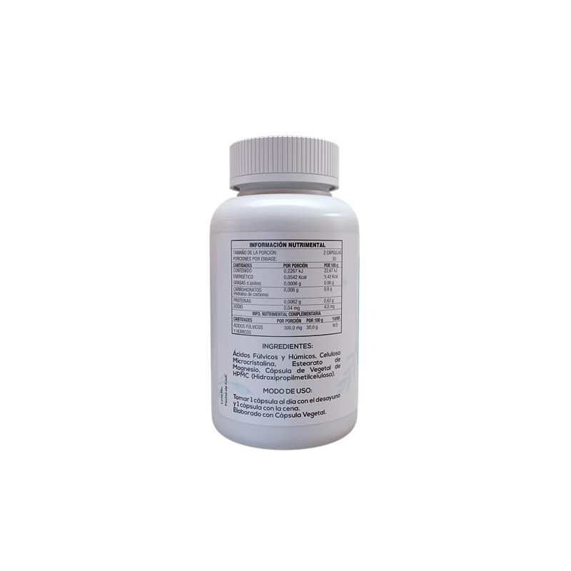 Acidos Fulvicos y Humicos 60 Capsulas Veganas de 500 mg