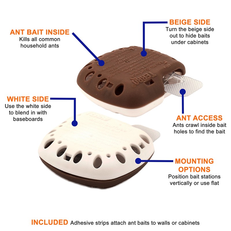 TERRO T334CAN Multi-Surface Liquid Ant Baits - 4 Discreet Bait