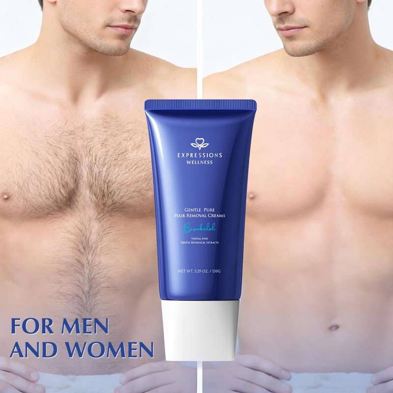 EXPRESSIONS WELLNESS Hair Removal Cream for Sensitive Body, Women and