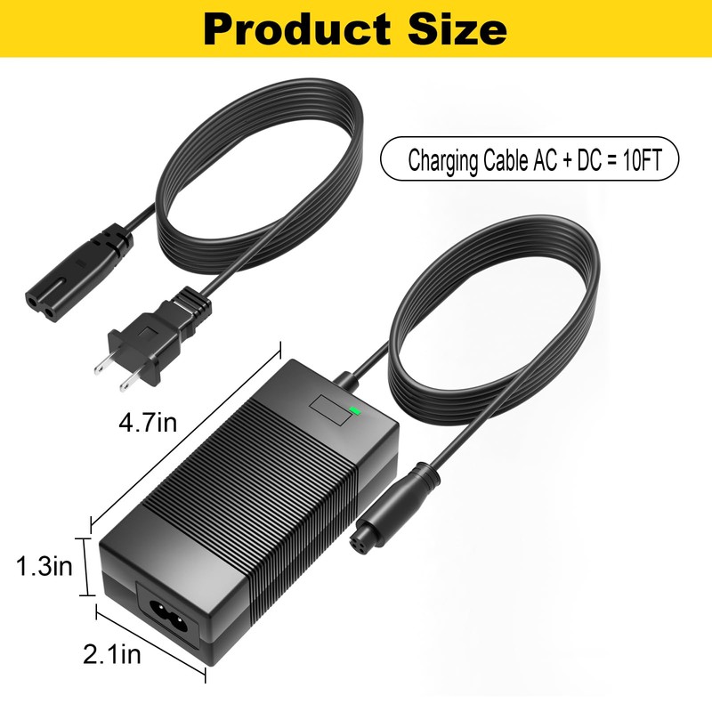 63V Charger for Segway Ninebot Compatible with Segway Ninebot S/S-MAX/Mini
