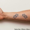 'Forget Me Not' Temporary Tattoo - Water Resistant, Skin-Safe, Non-Toxic