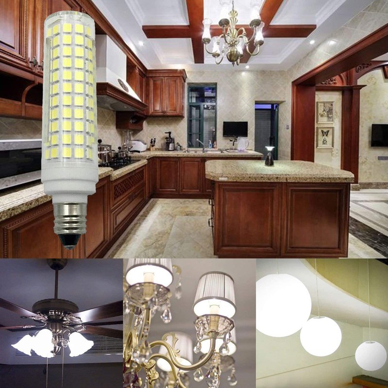 Lxcom Lighting E11 LED Corn Bulb 15W Dimmable Ceramic LED