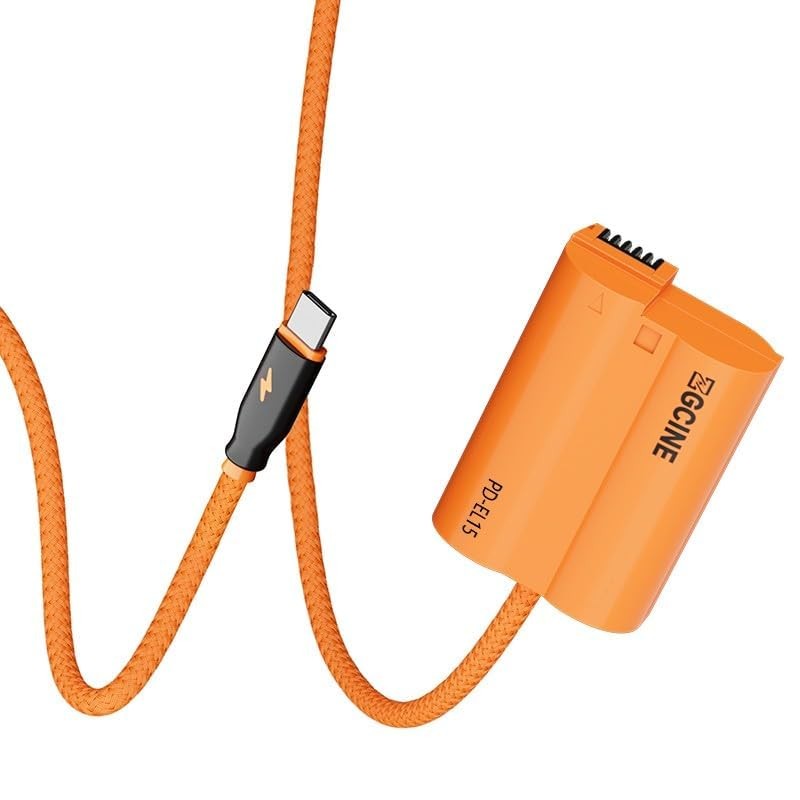 ZGCINE PD-EL15 USB-C PD to EN-EL15 Dummy Battery Cable Power