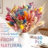 130Pcs Bright-Coloured Dried Flowers Bouquet 17Style