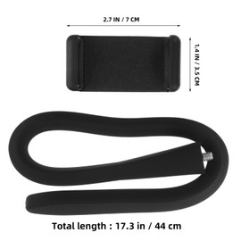 TEHAUX Flexible Gooseneck Phone Holder Long Arm Mount for Desk Treadmill Car Headrest and Stroller Durable Clamp for Smartphones