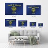 Smile Art Design Oregon State Flag Glossy Metal Wall Art