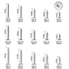 400 Pcs M3/M3.5/M4 Wood Screws, Torx Head Pan Head Self