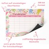 Friendly Fox Unicorn Magnetic Timetable Children's Timetable Wipe Clean 1st